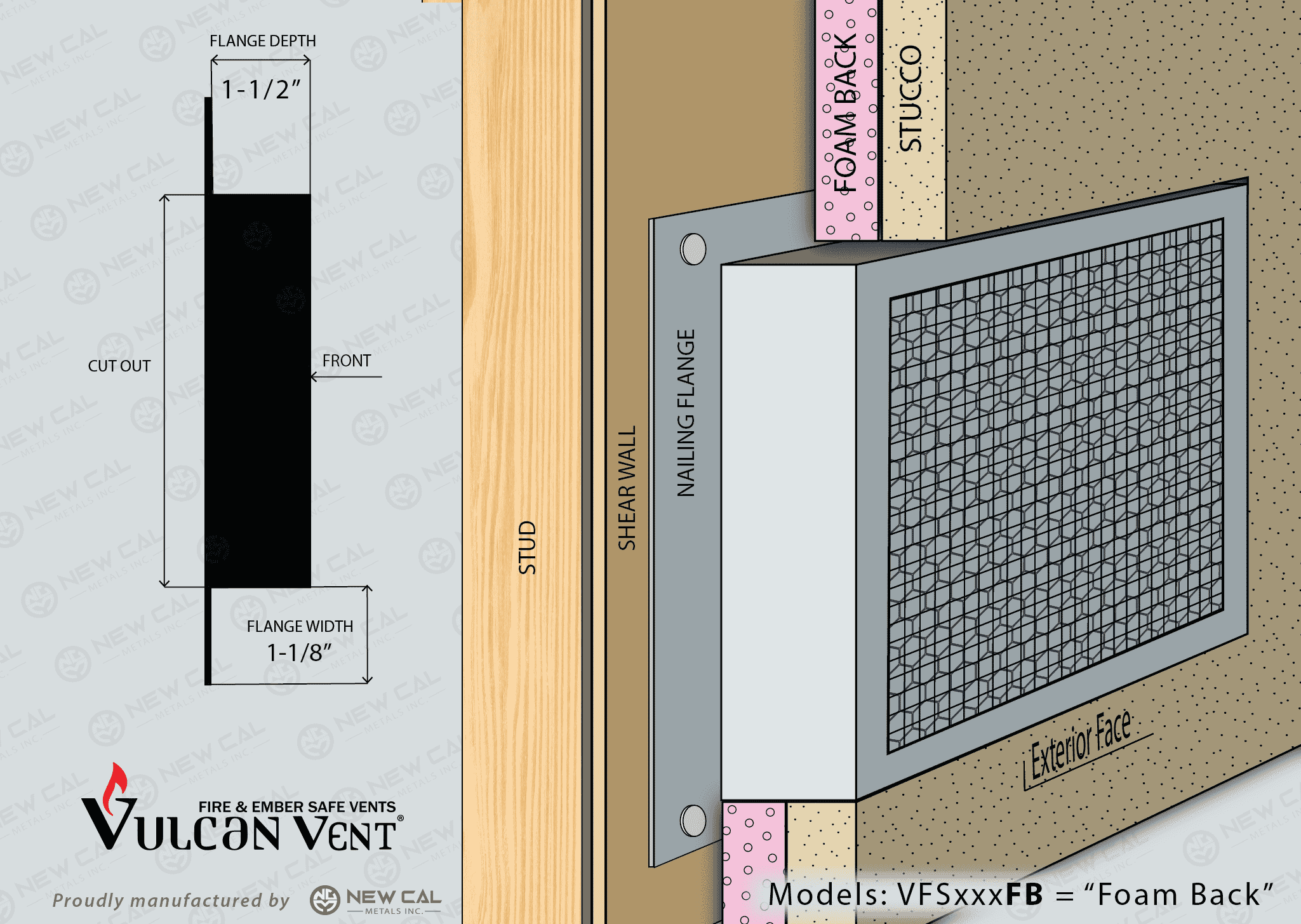 Foundation Vents Vulcan Vents Fire and Ember Safe Vents