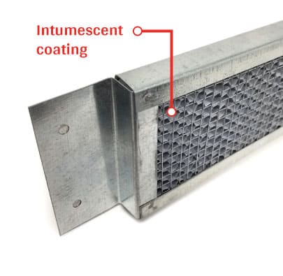 Eave Vents intumescent coating