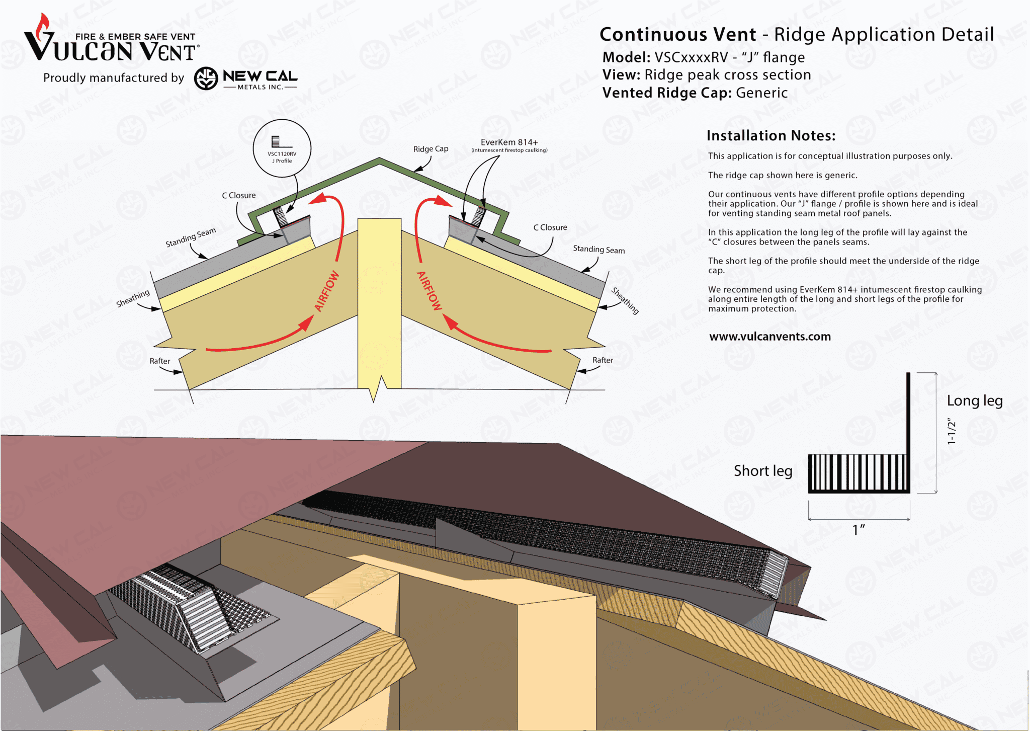Continuous Vents Vulcan Vents Fire and Ember Safe Vents