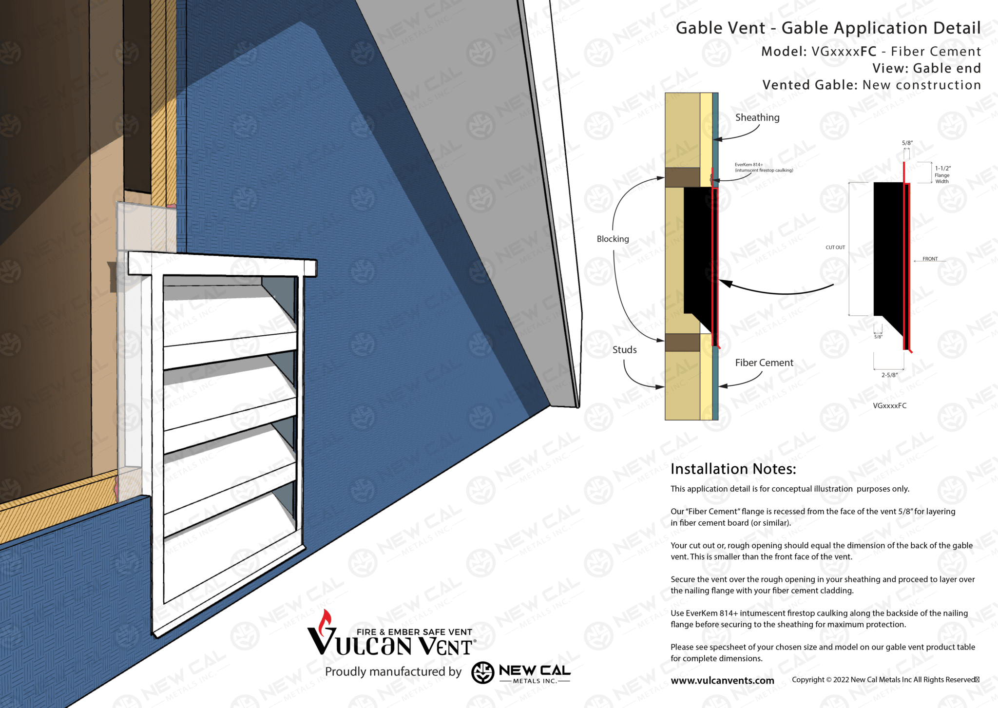 Gable Vents Vulcan Vents Fire and Ember Safe Vents