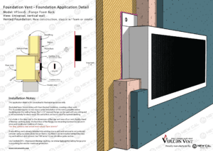 Foam Back Flange Foundation Vent