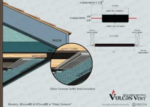 Vulcan Sofft Vent: Fiber Cement Flange