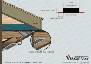 Vulcan Sofft Vent: Flange Front