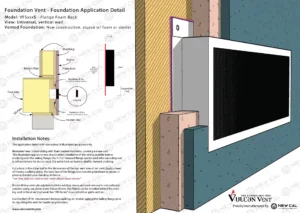 Foam Back Flange Foundation Vent