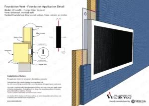 Fiber Cement Flange Foundation Vent