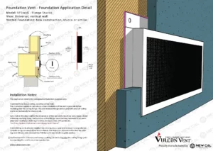 Flange Front Foundation Vents