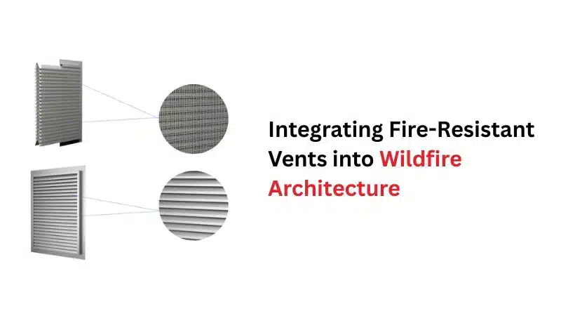 Integrating Fire-Resistant Vents into Wildfire Architecture