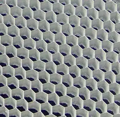 closeup photo of fire-resistant vent honeycomb